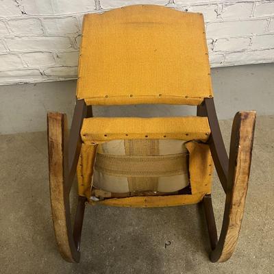 Wood Child's Rocking Chair - Mustard