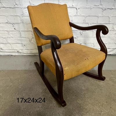 Wood Child's Rocking Chair - Mustard