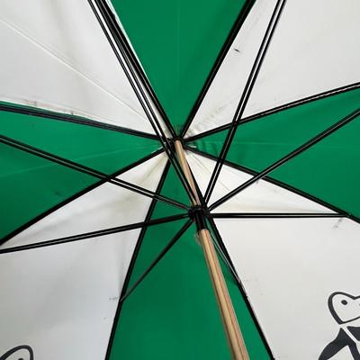 White & Green Golf Umbrella