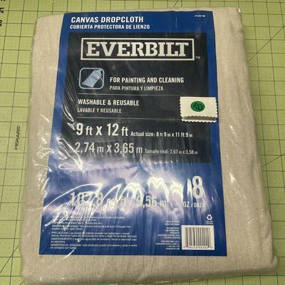 Everbilt Canvas Drop Cloth for Painting and Cleaning