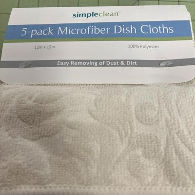 Simply Clean 5-Pack Microfiber Dish Cloths