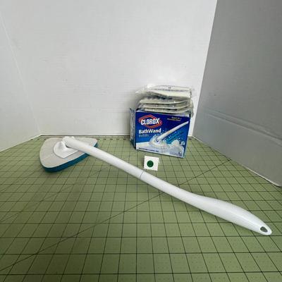 Clorox Long Handle Bathroom Cleaner Brush with Accessories