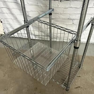 4 Set of Metal Storage Shelves