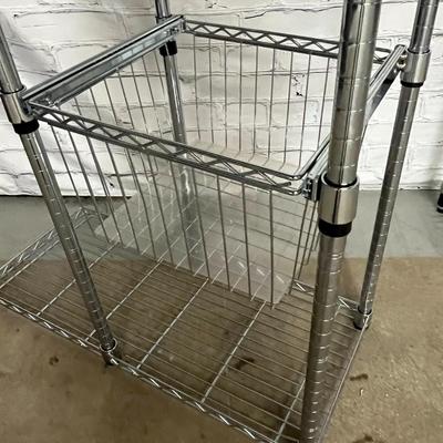 4 Set of Metal Storage Shelves