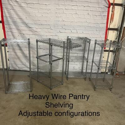 4 Set of Metal Storage Shelves