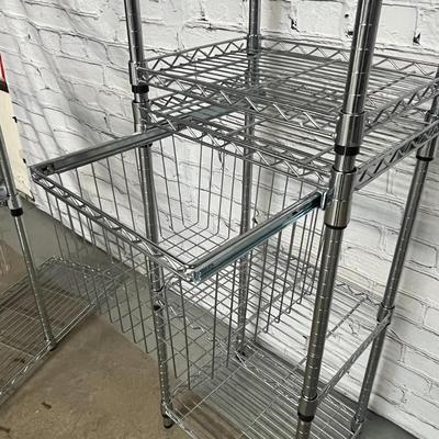 4 Set of Metal Storage Shelves