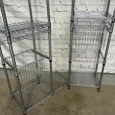 4 Set of Metal Storage Shelves