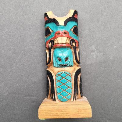 Native Pottery Grey Feather, Aadam and Southwest Carved Decor