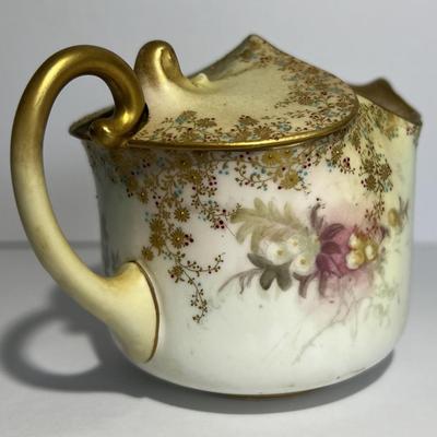 Antique Doulton Burslem England Sugar & Creamer Cup 3-1/4" in Good Preowned Condition.
