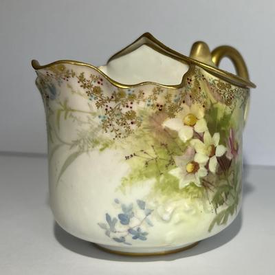 Antique Doulton Burslem England Sugar & Creamer Cup 3-1/4" in Good Preowned Condition.