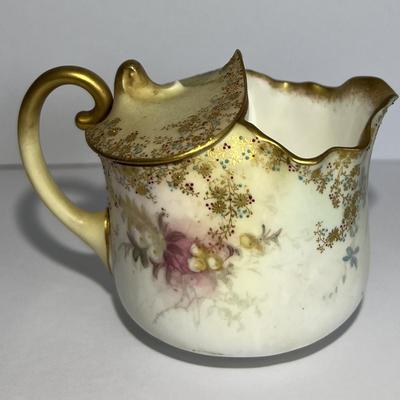 Antique Doulton Burslem England Sugar & Creamer Cup 3-1/4" in Good Preowned Condition.