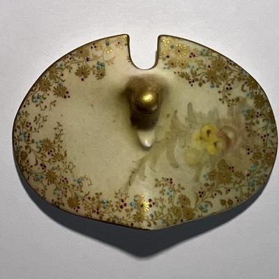 Antique Doulton Burslem England Sugar & Creamer Cup 3-1/4" in Good Preowned Condition.