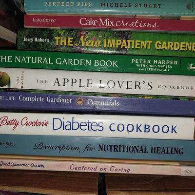 MOSTLY COOKING AND GARDENING BOOKS