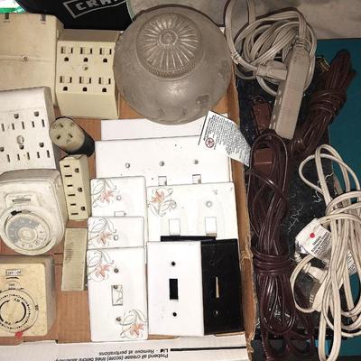 ELECTRICAL; TIMERS-SURGES-LIGHT SWITCH COVERS-EXTENSION CORDS