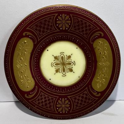 Antique RARE Royal Vienna Beehive Red/Gold Cameo Teacup & Saucer c1875 3