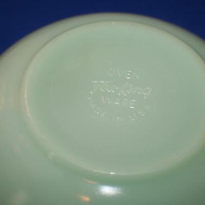 Set of 2 Fire King Jadeite Bowls