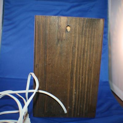 Wooden Electric Redskins Lamp 