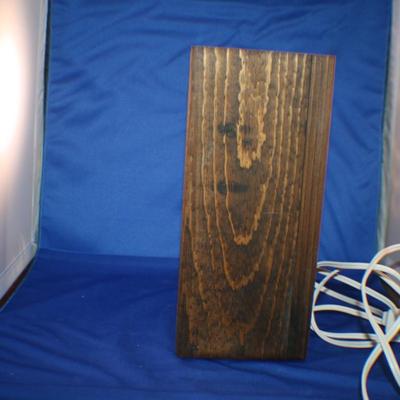 Wooden Electric Redskins Lamp 