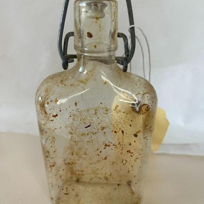 Vintage Bottle with Ceramic Swing Top Cap – Markings on Bottom