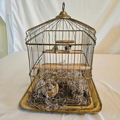 Hendryx Decorative Brass Bird Cage (DR-DW)