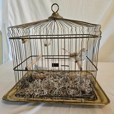 Hendryx Decorative Brass Bird Cage (DR-DW)