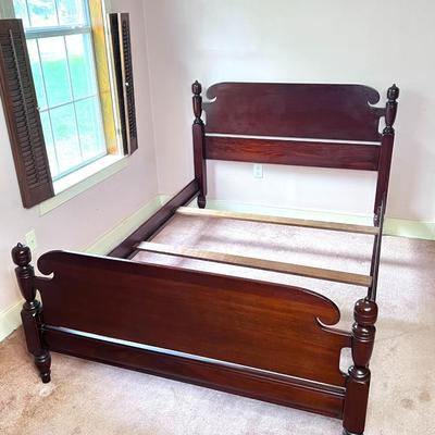 Vintage Mahogany Full Sized Chippendale Bed Frame