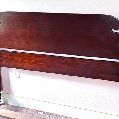 Vintage Mahogany Full Sized Chippendale Bed Frame