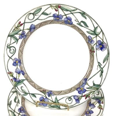 235 Seven Dansk "Umbrian Flowers" 11" Dinner Plates