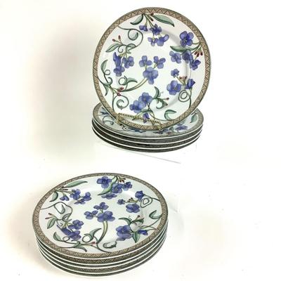 236 Ten Dansk "Umbrian Flowers" 9" Luncheon Plates