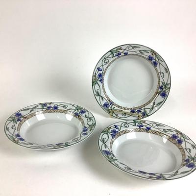 238 Three Dansk "Umbrian Flowers" 8.75" Soup Bowls