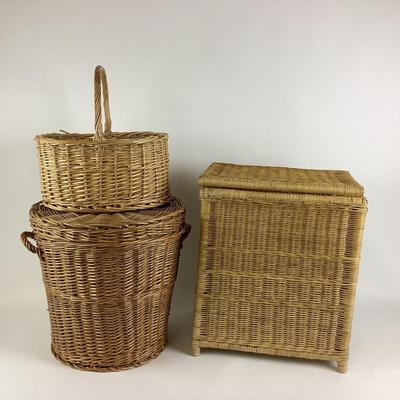 239 Three Wicker Baskets