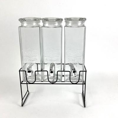 1239 Triple Glass Drink Dispenser by Yorkshire Glassware