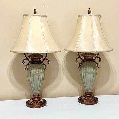 Pair (2) Ceramic Table Lamps