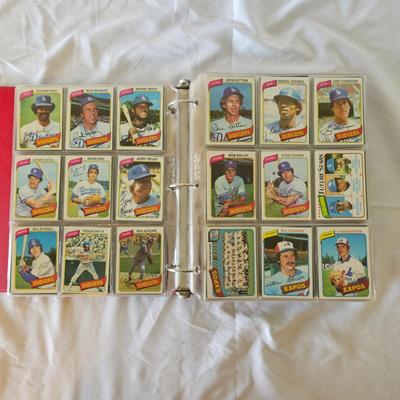 Topps 1979 & 1980 Baseball Card Sets in Binders (BO-JS)