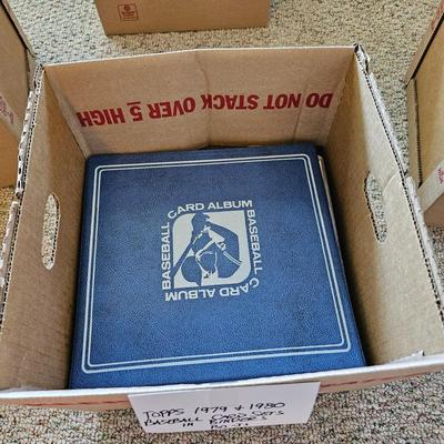 Topps 1979 & 1980 Baseball Card Sets in Binders (BO-JS)