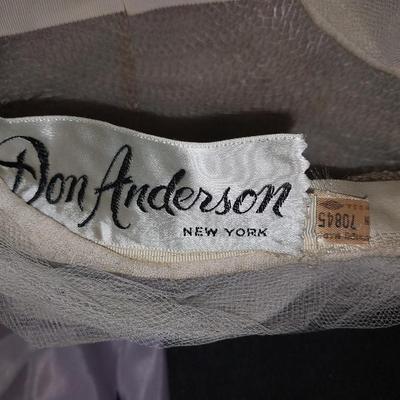 LADIES DON ANDERSON HAT-PRETTY HANKIES-CLUTCH-GLOVES AND COMPACT