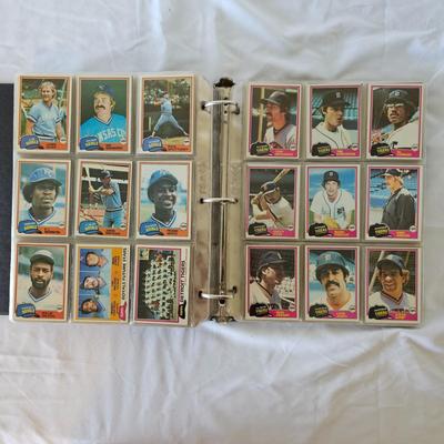 1981, 1982, 1983 Topps Baseball Cards in Binders (BO-JS)