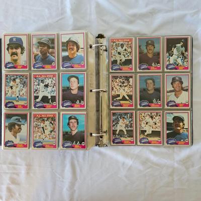 1981, 1982, 1983 Topps Baseball Cards in Binders (BO-JS)