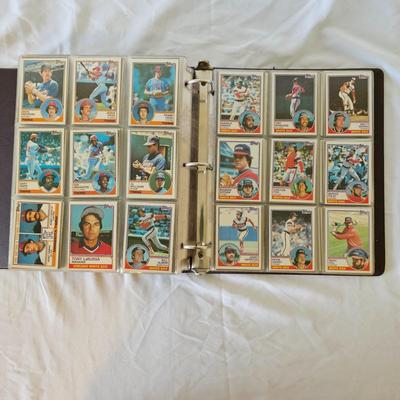 1981, 1982, 1983 Topps Baseball Cards in Binders (BO-JS)