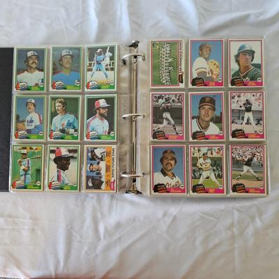 1981, 1982, 1983 Topps Baseball Cards in Binders (BO-JS)