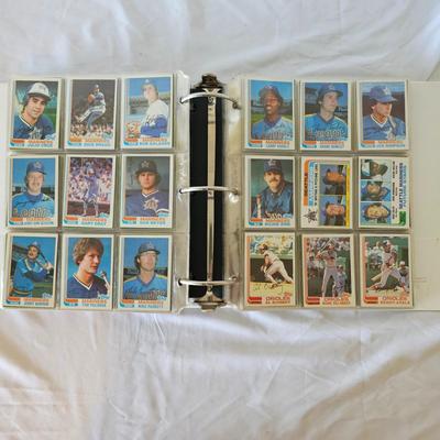 1981, 1982, 1983 Topps Baseball Cards in Binders (BO-JS)