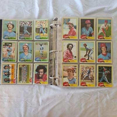 1981, 1982, 1983 Topps Baseball Cards in Binders (BO-JS)
