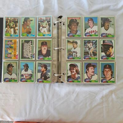 1981, 1982, 1983 Topps Baseball Cards in Binders (BO-JS)