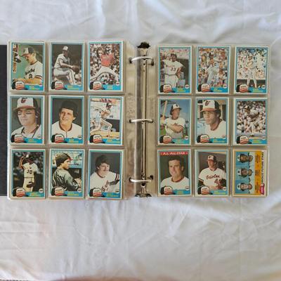 1981, 1982, 1983 Topps Baseball Cards in Binders (BO-JS)