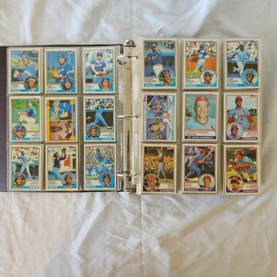 1981, 1982, 1983 Topps Baseball Cards in Binders (BO-JS)