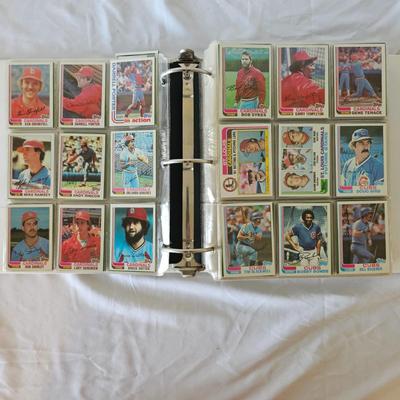1981, 1982, 1983 Topps Baseball Cards in Binders (BO-JS)