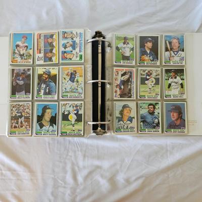 1981, 1982, 1983 Topps Baseball Cards in Binders (BO-JS)