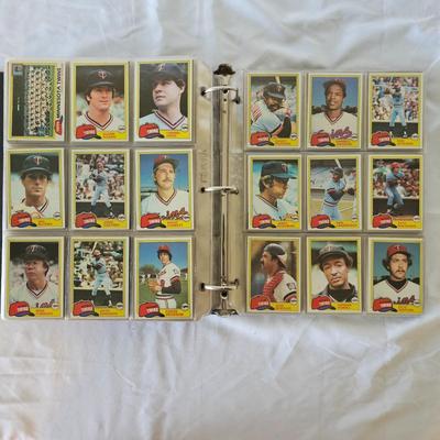 1981, 1982, 1983 Topps Baseball Cards in Binders (BO-JS)