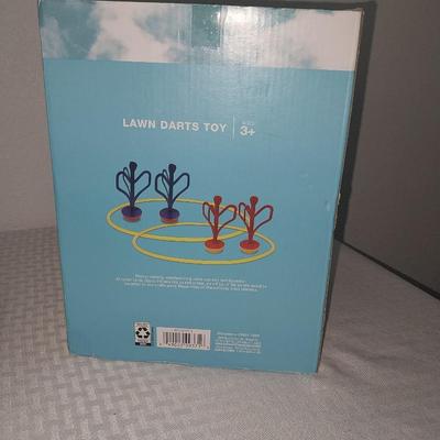 KIDS LAWN DART GAME AND SPRING FLOAT