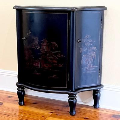 BOMBAY ~ Black Oriental Decorative Cabinet ~*Read Details